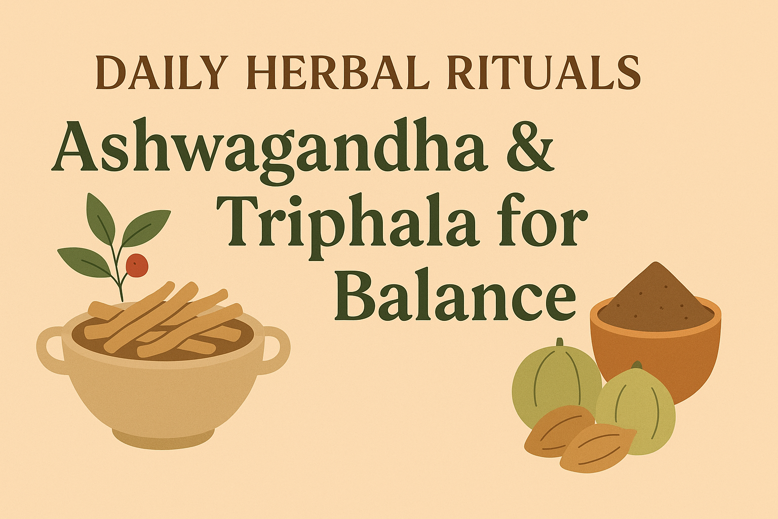 Ashwagandha and Triphala For Balance