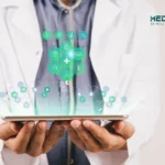 Medical student learning a Health ai