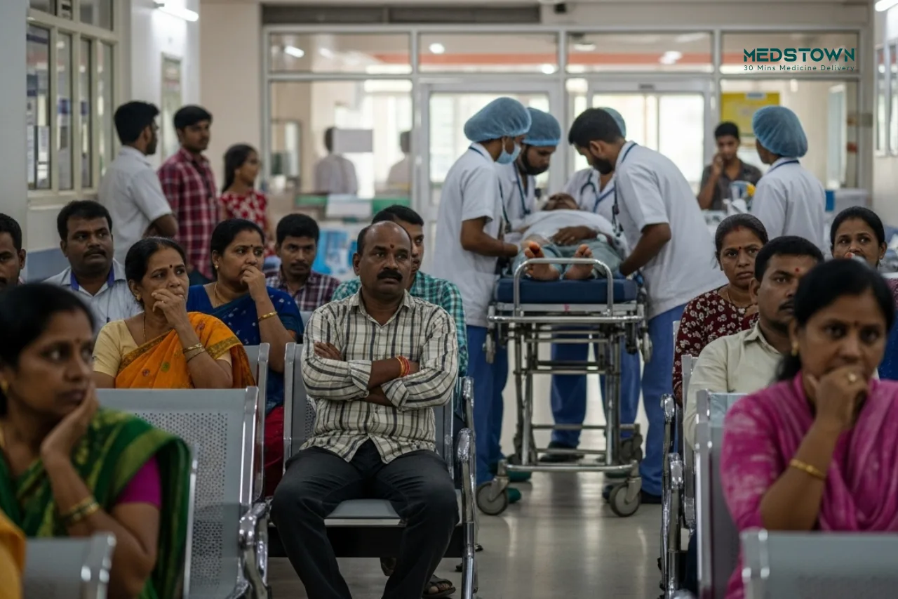 Long Queues at Mysuru Hospitals as Heart Attack Cases Surge in Panic
