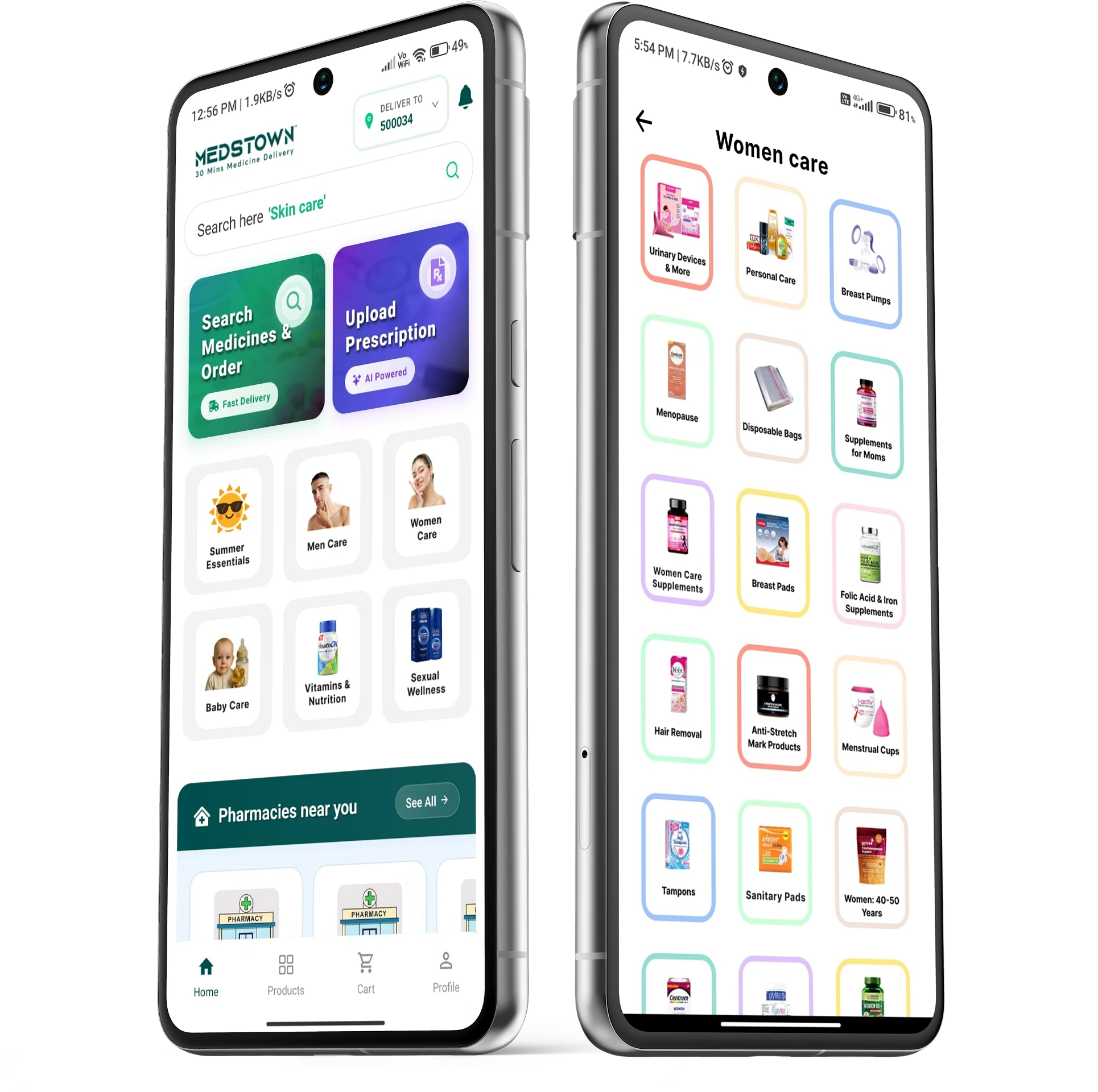 medstown india fastest medicine Delivery app 1