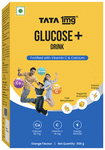 Glucose + Drink | Orange Flavour | Instant Energy & Hydration | with Vitamin C & Calcium | by Tata 1mg