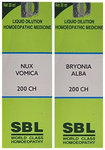 Combo Pack of SBL Nux Vomica Dilution 200 CH & SBL Bryonia Alba Dilution 200 CH (30ml Each)