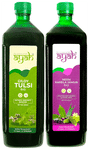 Ayah Combo Pack of  Giloy Tulsi Ras & Neem Karela Jamun Ras (1000ml Each)