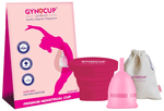 Gynocup Combo Pack of Reusable Menstrual Cup for Women (Small) & Menstrual Cup Sterilizer Container Pink