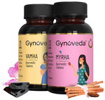Gynoveda PCOS Myrha Ayurvedic Tablet & Vamha Ayurvedic Tablet (120 Each)