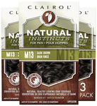 Clairol Natural Instincts Hair Color Kit for Men M13 Dark Brown
