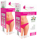 Everteen Bikini Line Hair Remover Cream Twin Pack (2X50gm Each)