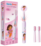 DentoShine Sonic Plus Electric Toothbrush  for Kids (Ages 3+) USB Rechargeable 3 Modes of Cleaning & 2 Extra Brush Heads Pink