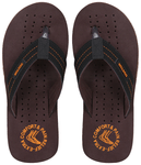 Doctor Extra Soft D28 Orthopaedic and Diabetic Super Fit Comfort Doctor Slipper, Flip-Flop, Cushion, Slides and House Slipper for Men Brown/Orange 6