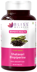 Bliss Welness Women's Wellness Shatavari Biopiperine Veg Tablet