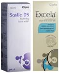 Combo Pack of Excela Moisturiser 50gm & Saslic DS Foaming Face Wash 60ml