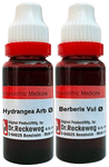 Combo Pack of Dr. Reckeweg Berberis Vul Mother Tincture Q & Dr. Reckeweg Hydrangea Mother Tincture Q (20ml Each)