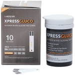 Accurex Xpress Gluco Accurate Blood Glucose Test Strip (Only Strips)