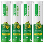 Dr. Vaidya's Herboslim with L-Carnitine, Garcinia Effervescent  Tablet(15 Each) Green Apple