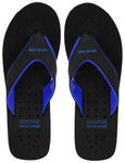 Doctor Extra Soft Orthopaedic Diabetic Pregnancy Comfort Flat Flipflops Slippers For Women 4UK BK Blue