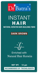 Dr Batra's Combo Pack of Hair Lock-In Spray 50ml and Instant Hair Natural Keratin Hair-Building Fibre 12gm Dark Brown