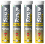 Fast&Up Detox Lung | With NAC 600mg & Vitamin C for Lung & Respiratory Support | Flavour Effervescent Tablet Strawberry