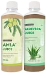 Biozemia Combo Pack of Amla & Aloevera Juice (500ml Each)