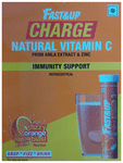 Fast&Up Charge with Natural Vitamin C from Amla & Zinc | Flavour Effervescent Tablet Orange