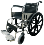 Amerey Folding Chrome Plated Wheelchair