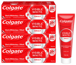 Colgate Visible White Teeth Whitening Toothpaste, Protects Enamel, Removes Stains, With Whitening Accelerators (120 gm Each)