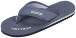 Doctor Extra Soft D 22 Diabetic Pregnancy Non Slip Lightweight Comfortable Slippers for Women Grey 6