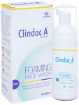 Clindac A Foaming Face Wash with Aloe Vera, Salicylic & Glycolic Acid | For Acne Prone, Dry Skin