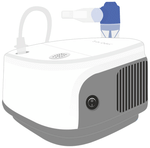 Dr. Odin ONG101 Piston Compressor Nebulizer White and Grey