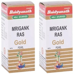 Baidyanath (Jhansi) Mrigank Ras with Gold Pearl Powder (1gm Each)