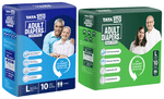 Combo Pack of Tata 1mg Adult Diaper Tape Style Large & Tata 1mg Adult Diaper Pant Style Large (10 Each)