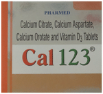 Cal 123 Tablet | Calcium & Vitamin D3 for Bone Strength | Joint Health & Fracture Recovery