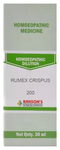 Bakson's Homoeopathy Rumex Crispus Dilution 200