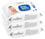 Evelance Soft Cleansing Baby Wipes with Lid (72 Each)