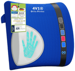 4V1 BKR7 Orthopedic Lumbar Support Pillow Standard Blue