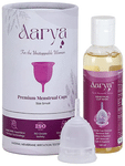 Aarya Premium Medical Grade Silicone Menstrual Cup with Cup Wash (100ml) Small