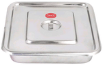 DESCO Instrument Tray With Cover Stainless Steel 202 Grade 11x7x2 inch
