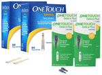 Combo Pack of 2 Box of OneTouch Verio Test Strip (50 Each) & 4 Box of OneTouch Delica Plus Lancet (25 Each)