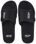 Doctor Extra Soft D25 Ortho Care Orthopedic and Diabetic Comfortable Doctor Flip-Flop Slippers for Men Black 12