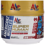 Americanz Muscles Super Human Pre-Workout Powder Icy Blue Razz