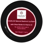 Chilife All Natural Beetroot Lip Balm with Shea Butter & Vitamin E