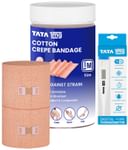 Combo Pack of Tata 1mg Cotton Crepe Bandage 8cm & Tata 1mg Digital Thermometer