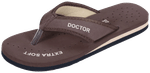 Doctor Extra Soft D 22 Diabetic Pregnancy Non Slip Lightweight Comfortable Slippers for Women Brown 10