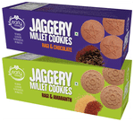 Early Foods Combo Pack of Jaggery Millet Cookies Ragi & Chocolate and Jaggery Millet Cookies Ragi & Amaranth (150gm Each)