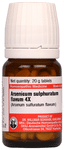 Dr Willmar Schwabe Germany Arsenicum Sulphuratum Flavum Tablet 4X