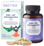 BBetter Veda KSM 66 Ashwagandha 600mg Vegetarian Capsule