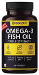 Boldfit Omega 3 Fish Oil Triple Strength Softgels