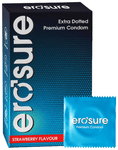 Erosure Extra Dotted Premium Condom Strawberry