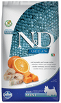 Farmina Pet Foods N&D Ocean Codfish, Pumpkin and Orange Grain Free Dog Food (Adult Mini)