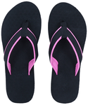 Doctor Extra Soft D 3 Women's Slippers with Bounce Back Technology Orthopaedic and Diabetic MCR Anti-skid Cushion Comfort Black Pink 9