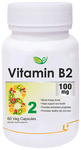 Biotrex Vitamin B2 100mg for Energy, Eye Health, Hair, Skin & Antioxidant Support | Capsule
